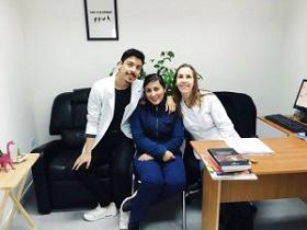 Ps. Francisco López, EU. Elizabeth Pérez y Dra. Dayane Köpfe