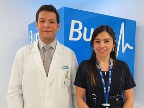 Dr. Rodrigo González y EU. Karoll Briceño