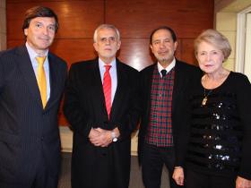 Sr. Luis A. Lindermeyer, Dr. Benjamín Vicente, Dr. Francisco Vergara y Sra. Ingrid Ramdohr