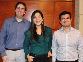 Dres. Diego Arellano, Daniela Chávez y René Beltrán