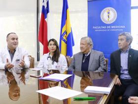 Dres. Hans Müller, Tamara Bórquez, Raúl González y Jorge Gajardo