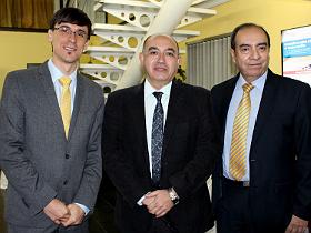 Dres. Oliver Rosero, Guillermo Berbotto y Glauco Aracena