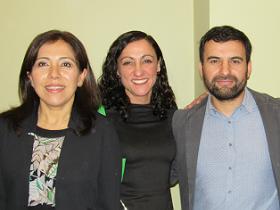 EU. Mónica Galleguillos, Dra. Marcela Astorga y Klgo. Claudio Torres