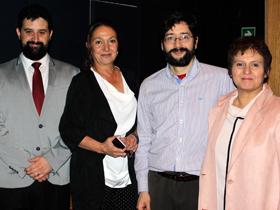 Dres. Benjamín García, Tatiana Derderián, Felipe Apablaza y Karena Iturrieta