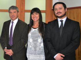Sr. Claudio Monsalves, Srta. Camila Rodríguez y Sr. Felipe Campos