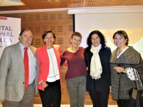 Dres. Raúl Silva, Guisela Moya y Ruth Stalnikowicz, Sra. María Teresa Muñoz y Dra. Esperanza Durán