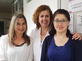 Sra. Mariana Araya, Dra. Irene Donoso y Srta. Camila Figueroa