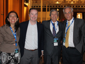 Dres. Paulina Toso, Patrick McNamara, José Luis Tapia y Eduardo Bancalari