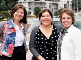 Sras. Olivia Sanhueza, Sandra Valenzuela y Patricia Jara