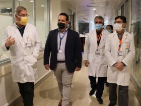Dr. Pedemonte, Sr. Alfredo Molina, Dres. Aránguiz y Reyes