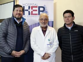 Sr. Rodrigo Morales, Dr. Alberto Botto y Sr. Danilo Giusto
