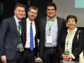 Dres. Pablo Contreras, Juan Fullá, Esteba Acuña y Nely Letelier