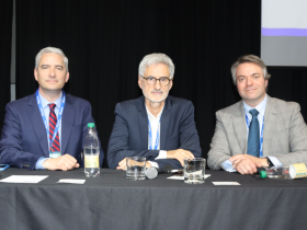 Dres. Arturo Grau, Marc Muraine y Osvaldo Berger