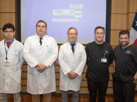 Dres. Luis Ortiz, Marcelo Rojas, Óscar Maturana, Rubén Lamich, Aníbal Zamorano