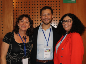 Dra. Victoria Novik (directora del curso), Dr. Marcelo Vargas y Dra. Luciana Concha (directora del curso)