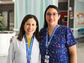 Dra. Alondra Frías y EU. Mercedes Cofré