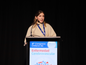 ACV, accidente cerebrovascular, enfermedades cerebrovasculares, Asociación Chilena de Enfermedades Vasculares Encefálicas, ACEVE, Congreso Chileno de Enfermedades Cerebrovasculares, prevención del ACV, prevención secundaria del ACV, rehabilitación post ACV, neurología vascular, Alexis Rojo, Universidad Católica de la Santísima Concepción, Hospital Regional de Ñuble, Daiana Dossi, FLENI Escobar, Argentina, ACV isquémico, ACV hemorrágico, hemorragia intracerebral, anticoagulación post ACV, anticoagulantes orales directos, DOAC, TRIDENT trial, OCEANIC-STROKE trial, asundexian, factor XIa, telmisartán, amlodipino, indapamida, inclisirán, riesgo cardiovascular, eventos cardiovasculares, terapia génica, CRISPR, atención integral del ACV, políticas públicas en salud, diagnóstico de ACV, tratamiento del ACV, prevención cardiovascular, neurología, salud cerebrovascular, atención hiperaguda del ACV, trabajo multidisciplinario, evidencia científica en salud