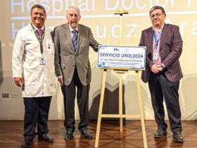 Dres. Jorge Rodríguez y Juan Alberto Hinostroza y Sr. Claudio Arriagada