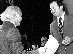 Encuentro de los Dres.Christiaan Barnard y Jorge Kaplán en 1979